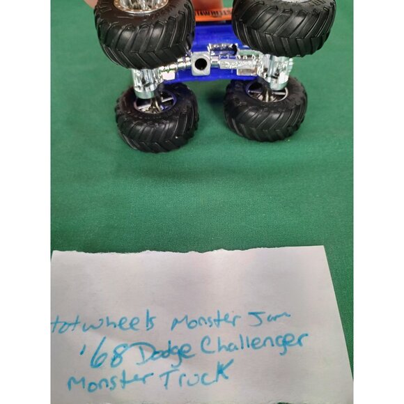 HOT WHEELS MONSTER JAM `68 DODGE CHALLENGER MONSTER TRUCK MATTEL 1/64 DIECAST - Picture 7 of 7